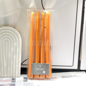 Lot <span class=keywords><strong>de</strong></span> 10 bougies ménagères Bougie <span class=keywords><strong>de</strong></span> <span class=keywords><strong>d</strong></span>îner blanche brûlante 5 heures Bougies coniques non parfumées à la <span class=keywords><strong>cire</strong></span> blanche <span class=keywords><strong>de</strong></span> qualité supérieure - Product Image 4