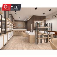 Meubles pour magasin d'optique, présentoir à lunettes de soleil, décoration de centre commercial, bois MDF, verre trempé, OUYEE OY-OSD127, garantie 3 ans