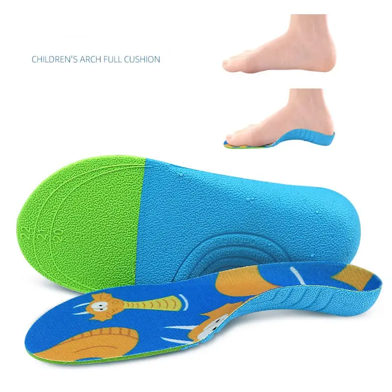 Sol dalam ortopedi untuk anak-anak, sepatu penopang lengkungan kaki datar, spons bernapas, Sol dalam perawatan kaki kesehatan