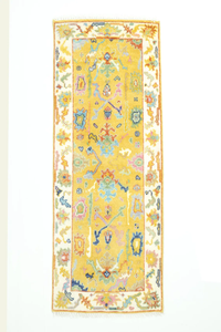 Alfombra de Lana Hecha a Mano de Alta Demanda, Alfombra Moderna de Pasillo en Tonos Pastel para Sala de Estar y Dormitorio - Product Image 6