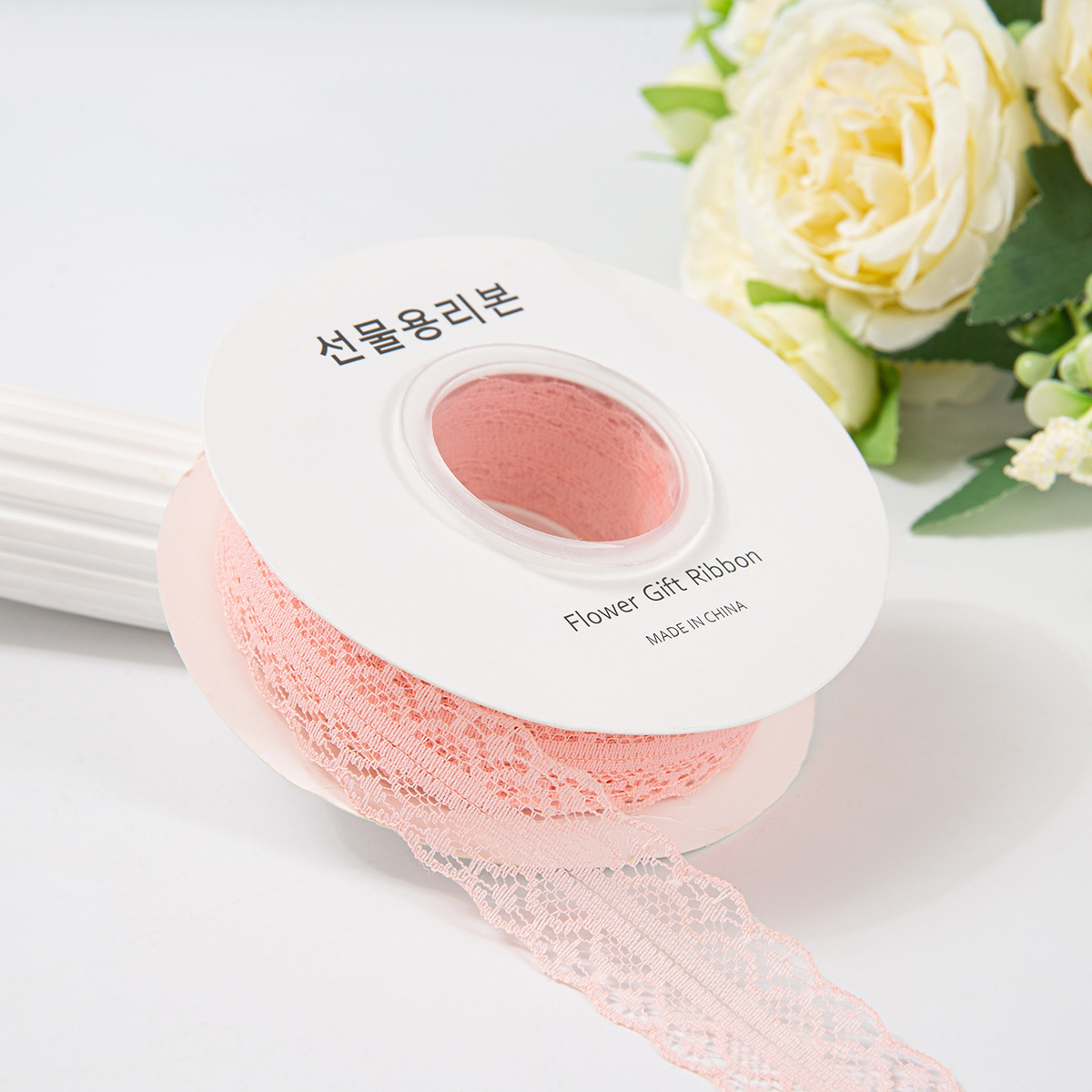 25 yards 3cm champagne pink