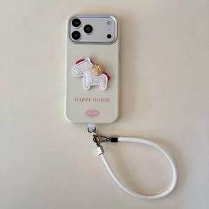 เคสลาย<span class=keywords><strong>การ์ตูน</strong></span>สไตล์จีนพร้อมสายคล้องมือถือ<span class=keywords><strong>หนัง</strong></span> PU สำหรับ iPhone 17 Pro Max 17 Air 16 Pro 15 PLUS 13เคสดีไซน์รูปม้า - Product Image 5