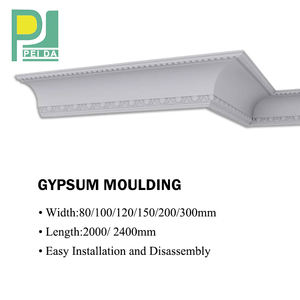 Villa Décoration <span class=keywords><strong>De</strong></span> Fiber <span class=keywords><strong>De</strong></span> <span class=keywords><strong>Verre</strong></span> <span class=keywords><strong>De</strong></span> Gypse Blanc Couleur Dorée <span class=keywords><strong>Plafond</strong></span> Corniche <span class=keywords><strong>de</strong></span> Moulage - Product Image 4