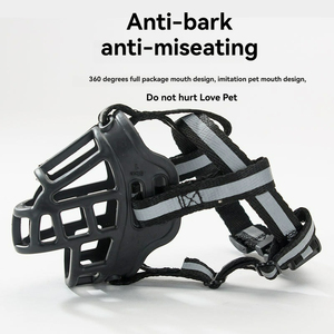 Logotipo personalizado al por mayor transpirable anti mordedura bozal perro para entrenamiento de perros grandes fabricante reflectante ajustable - Product Image 4