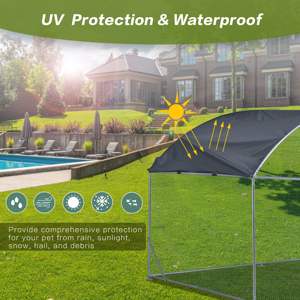 Gallinero metálico Db de 19.7x9.8x6.6 pies, recinto exterior para avicultura - Product Image 4