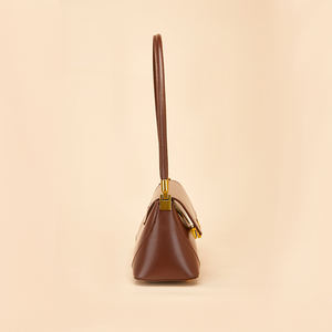 Estilo Retro Cuero Genuino Bolsos Hombro para Mujer Bolso Mano Personalizable Diseñador Lujo Messenger - Product Image 4