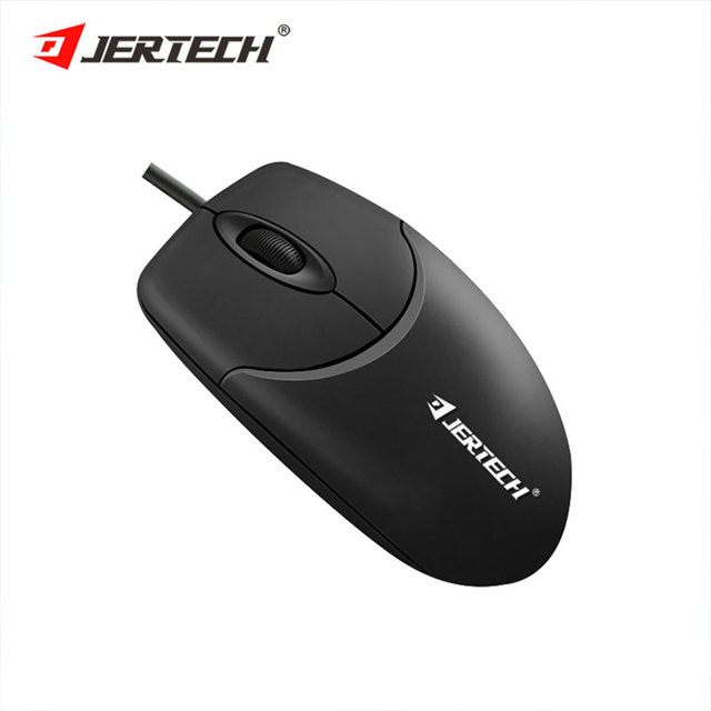 JERTECH M100 M110 Normal Size Left Right Bulk Desktop Wire 1200dpi Optical USB Wired Computer Mouse for Laptop