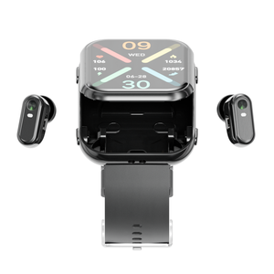 Montre intelligente avec écouteurs 1.<span class=keywords><strong>8</strong></span> pouces TWS Bluetooth Surveillance de la santé des appels Suivi de la fréquence cardiaque Modes multisports Étanche IP67 - Product Image 2