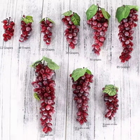 Guirlande décorative en plastique de fruits artificiels, simulation de raisins, feuilles de vigne et rotin pour la maison et les occasions de Noël (vente en gros)