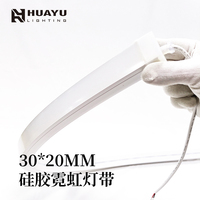 Ruban LED à longueur personnalisable, robuste, au design élégant, texture délicate, facile à assembler, éclairage néon