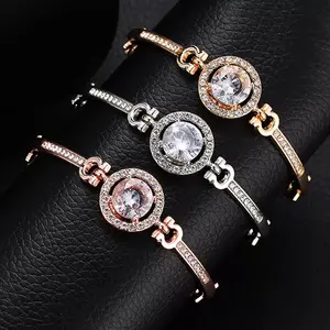 Modeschmuck Damen All-Match-Armbänder Einfaches Temperament Bling Diamond Watch Armreif Edle elegante Damen accessoires