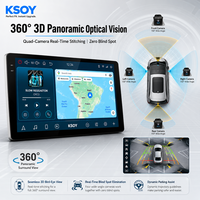 KSOY-12 Radio DVR Mobil Android Audio Mobil Android Layar Sentuh Universal Navigasi GPS Kamera 360 12+256G Wireless Carplay FM AM