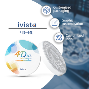 Blocchi di Zirconia Dentale Multistrato 4D ML di Alta Qualità Ivista, Materiale per Laboratorio Dentale Classe II, Consumabili Manuali per Odontoiatria 98 Dis - Product Image 2
