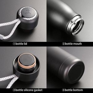 Custom logo <b>Double</b> <b>Wall</b> Stainless Steel Thermal Vacuum Flask Insulated Sport Gym Business Gifts Metal Water Bottle with Rope - Product Image 3