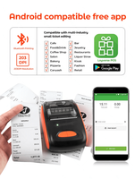 Printer Bluetooth Mini industri portabel termurah Printer penerimaan termal 58mm genggam