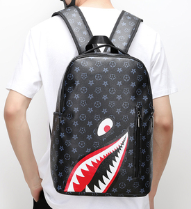 Tùy chỉnh in lại Gói máy tính xách tay du lịch bagpack SCHOOLBAGS cho nam giới mới cao đẳng Túi thiết kế sinh viên Trường Trung Học Ba lô cá mập - Product Image 4