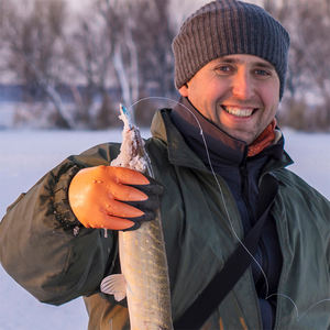 Invierno engrosado nitrilo látex recubierto antideslizante resistente al desgaste invierno impermeable para hombres guante de almacenamiento en frío para trabajo al aire libre - Product Image 4