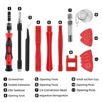 Nouveau modèle – Kit de 115 embouts de tournevis de précision avec étui rigide pour réparation de téléphones Android et ordinateurs portables