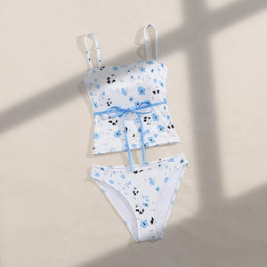 2025 Venta caliente nuevo traje <span class=keywords><strong>de</strong></span> baño <span class=keywords><strong>de</strong></span> mujer <span class=keywords><strong>de</strong></span> <span class=keywords><strong>dos</strong></span> piezas Bikini traje <span class=keywords><strong>de</strong></span> baño Sexy clase adelgazante almohadilla <span class=keywords><strong>de</strong></span> pecho traje <span class=keywords><strong>de</strong></span> baño - Product Image 5