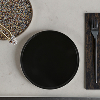 Assiette à dîner en céramique rustique nordique, utilisée dans les restaurants en plein air, service de traiteur, assiette en porcelaine durable, ensemble d'assiettes minimalistes pour les fêtes