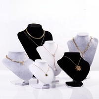 Vente en gros ensemble de présentoir de produit support collier pendentif chaîne affichage mannequin bijoux buste pour spectacle