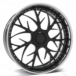 Rines Forjados Chrome Lip de 26x9 y 26x10, 5x127, Centro Dorado, 3 Piezas, Escalonados para Chevy Impala Caprice Donk - Product Image 5