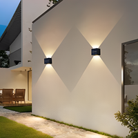 IP65 Étanche Patio Sans Fil Extérieure LED Sécurité Monté Voie Solaire Lumières/Solaire Applique Murale/Solaire Jardin Applique Murale