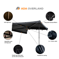 ADA OVERLAND OEM/ODM Auvent de toit 4x4 autoportant, style urbain, 2m 2.5m 270°, installation rapide, imperméable, tente de camping