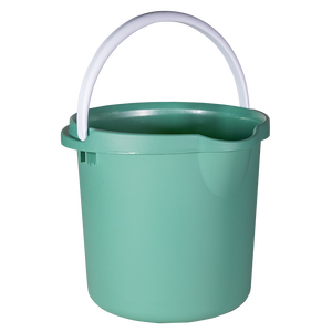 Cubo Redondo de PP de 12 L Verde Multiusos para Limpieza y Almacenamiento - Product Image 1