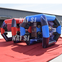 Galerie de tir gonflable IPS château rebondissant jeu de tir avec système IPS système de jeu interactif jeux de sport en plein air