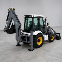 Mini-chargeuse-pelleteuse 4x4 compacte, excavatrice hydraulique diesel à vendre pour la construction et le terrassement agricole