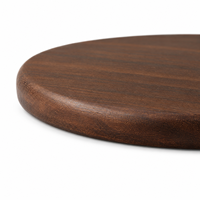 Lot de 100 sous-verres ronds en bois de noyer de 10 cm, vierges pour gravure laser personnalisée, pour vignerons et entreprises de cadeaux d'affaires