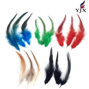 Vente en gros de selle, plumes de coq noir pour l'artisanat, plumes de <span class=keywords><strong>cou</strong></span> de faisan naturelles, pendentif bricolage, boucles d'oreilles attrape-rêves - Product Image 2