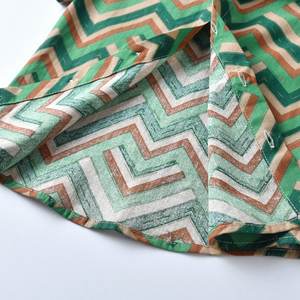 Latest ODM Summer Wear <b>Boys</b> Girls Wave Pattern Printed Beach Holiday <b>Shirts</b> 100% Cotton Fancy New Model Beach Printed Design - Product Image 4