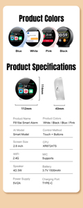 Smart AI Alarm <b>Clock</b> AI Companion Voice <b>Clock</b> AI Conversation Sleep Aid White Noise Stopwatch <b>Digital</b> Display Desktop Electronic - Product Image 6