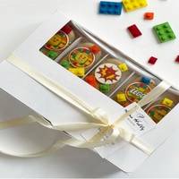Boîtes d'emballage personnalisées pour sucettes glacées en papier, qualité alimentaire, pour gâteaux et sucettes glacées