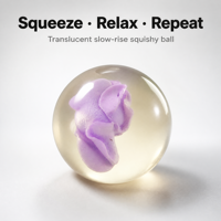 Balle en gelée souple à presser, jouet anti-stress à remontée lente pour enfants, balle transparente