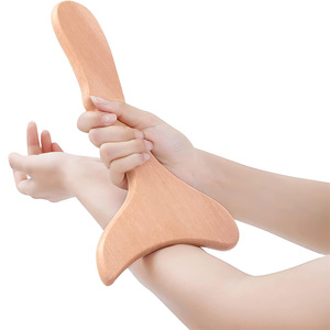 Planche Gua Sha en bois en forme de Y, 70g, pour le massage et la relaxation du visage et du corps entier, beauté - Product Image 5