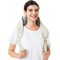 Masseur de cou sans fil 4D profond avec fonction de chauffage, coussin de massage Shiatsu pour les épaules, soulagement de la douleur au dos et aux jambes