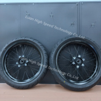 Nouvelles pièces détachées pour vélo électrique Surron Ultra Bee noir, roue avant et arrière, jante de moto tout-terrain Ultra Bee avec pneu 17 pouces, pneu Super Moto