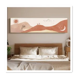 ArtUnion Nordic Modern Abstract Desert camel sunrise sun moon oil canvas painting living room sofa background wall art
