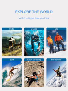 Cámara de acción deportiva impermeable Dive Deep 10M con WiFi, pantallas de doble Vista y fotografía subacuática vívida 4K - Product Image 6