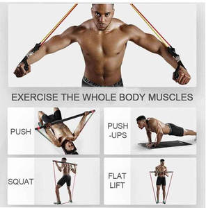 Meilleure vente, ensemble de tubes de barre d'exercice à boucle avec fixation murale, <span class=keywords><strong>bande</strong></span> élastique de résistance - Product Image 4