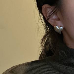 100% 925 Sterling Zilver Grote Mat Hartvormige Chunky Ringen voor Vrouwen Mode Sieraden Ringen - Product Image 3