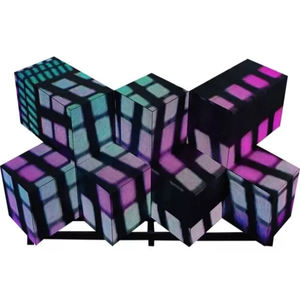 Console de DJ 3D personnalisée avec écran LED, résolution 4K pleine couleur, pas de pixel de 4 mm, pour affichage vidéo KTV en intérieur - Product Image 1