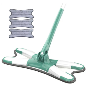 360 X Loại Sợi Nhỏ Bông Ma Thuật Đầu Hình Dạng Lau Dễ Dàng Tự-Vắt Tay Phẳng Thép Xử Lý Cho Ướt/Khô Làm Sạch Sàn Nhà Ở Nhà - Product Image 1
