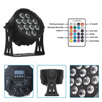 Flight Case pour led par light IP65 12x10w RGBW 4in1 Led Par Batterie Sans Fil Wifi Batterie Uplight Étanche Led Par Light