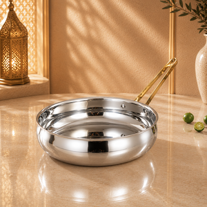 Gold Luxury 304 Stainless Steel Cookwareware Set, Three-layer Steel Design with Glass Lid and <strong>Non</strong> <strong>Stick</strong> <strong>Pot</strong> - Product Image 2