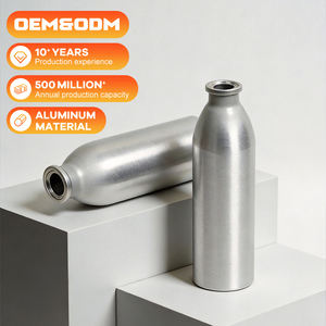 Conteneurs de production de boissons à base de solution saline normale, les plus populaires, faciles à ranger, bouteille en aluminium à bouchon à vis - Product Image 1