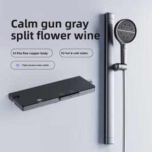 Robinetterie thermostatique intelligente à affichage numérique transfrontalière, ensemble de douche simple, <span class=keywords><strong>robinet</strong></span> de baignoire, tige de levage pour comptoir de rangement - Product Image 5